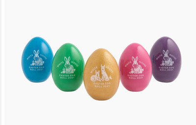2021 Pres.  Biden White House Official Wooden Easter Eggs Commemorative Set of 5