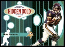 Nate Burleson 2005 Topps #HG1 Golden Anniversary Hidden Gold Minnesota Vikings