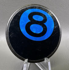 Vintage 90's 1.1oz Black Metal Slammer with Blue Eightball Holo for Pogs Milk