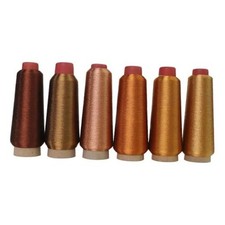Shiny Colors Metallic Embroidery Machine Thread Kit 6 Cones of 3000M Each Set F