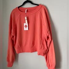 Daily Practice Anthropologie NWT Coral Sweatshirt, Size L