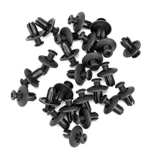 25 X Fit 8mm Hole Car Body Plastic Rivets Fastener Fender Bumper Push Pin Clips