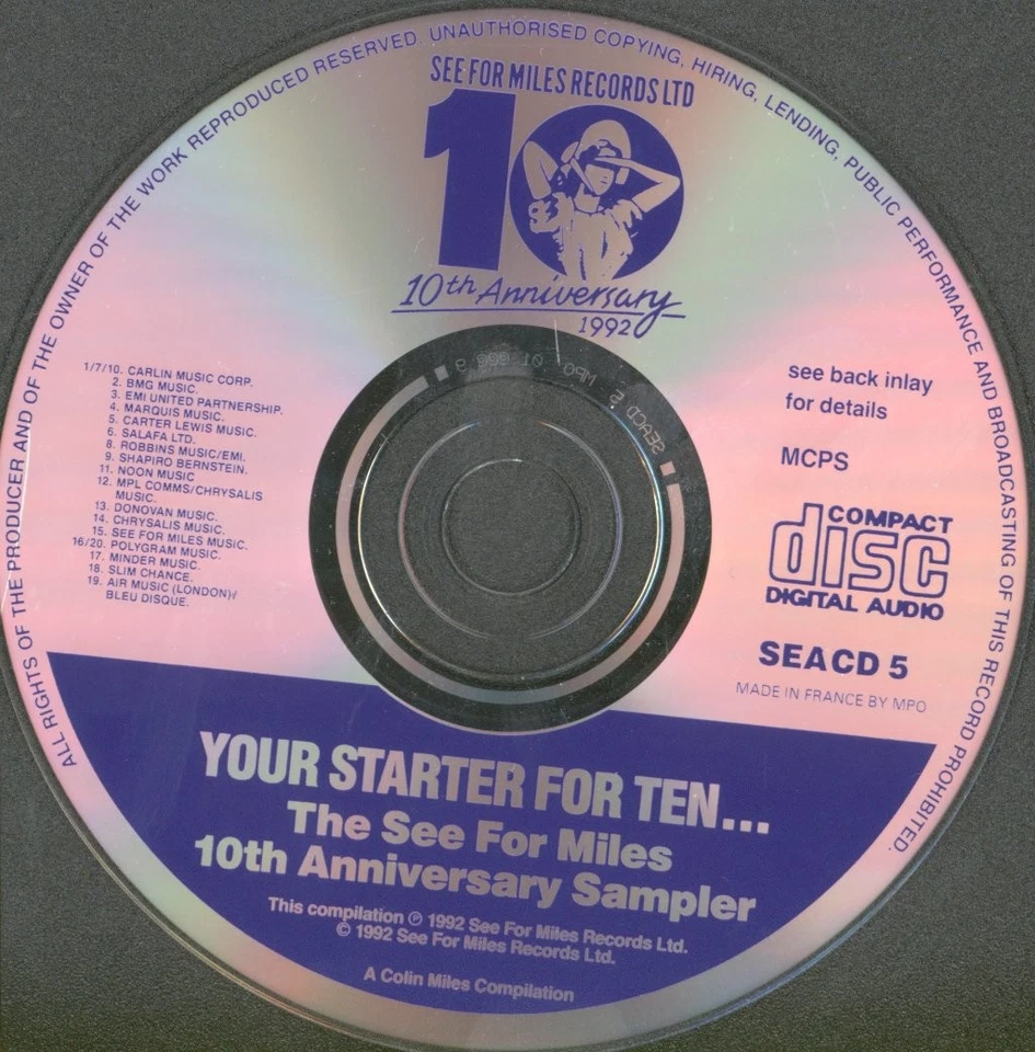 Various Artists Your Starter For Ten CD Europe See For Miles 1992 Compilation - Bild 3 von 3