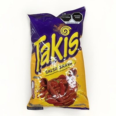 2-Pack Takis Salsa Brava (240g-8.40z) Spicy Mexican Chips Hot Chili Snack Barcel