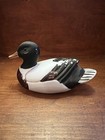 Vintage Small Hand Painted 5” Mallard Ceramic Duck Figurine - paint chipping — photo 1