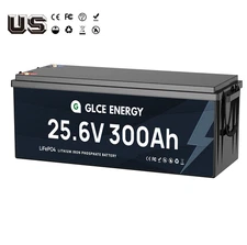 24V 300Ah Deep Cycle Lithium Battery LiFePO4 200A BMS for RV Solar Boat Off-grid