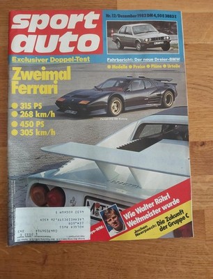 Sport Auto 12/1982 BMW 528 i (238 PS) - Opel Monza 3.0 (248 PS) Audi Coupe Gr. A