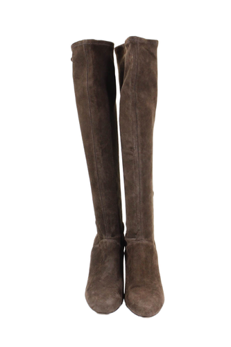 Cole Haan Damen Lackleder High Heels Kniehohe Stiefel Schuhe Braun Größe 7B - Bild 2 von 5