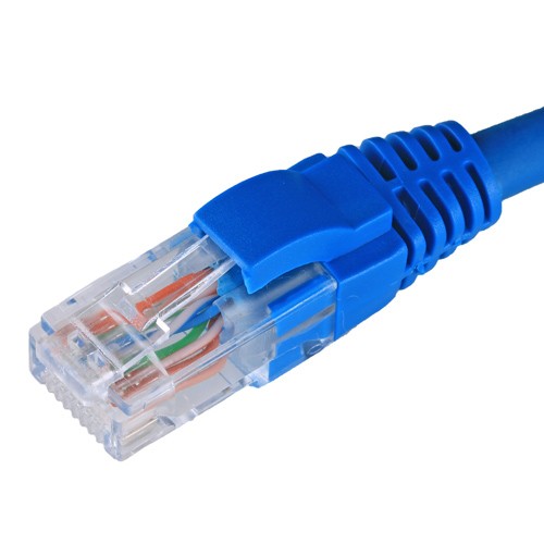 Cablenet 8m Cat5e RJ45 Blue U/UTP LSOH 26AWG Snagless Booted Patch Lead