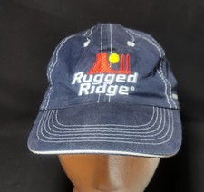 Rugged Ridge Hat Cap Strap Back Blue Jeep Parts One Size Adjustable Rugged Ridge Hat Cap Strap Back Blue Jeep Parts One Size Adjustable