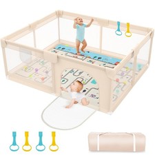 71 x 59 Baby Play Pen with Mat - Indoor  Outdoor Playpen for Babies and Todd...