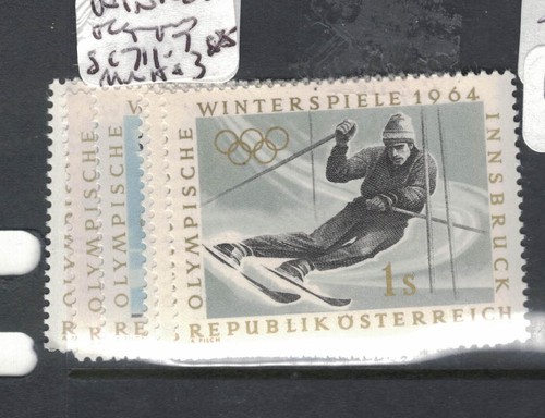 Austria Skiing SC 71-7 MNH (3cwx)