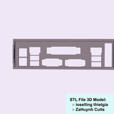 Gigabyte GA-7NNXP IO Backplate, 3D Printed Shield