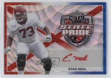 2022 Leaf Metal Draft State Pride Red White & Blue Wave /7 Evan Neal Auto 11oq