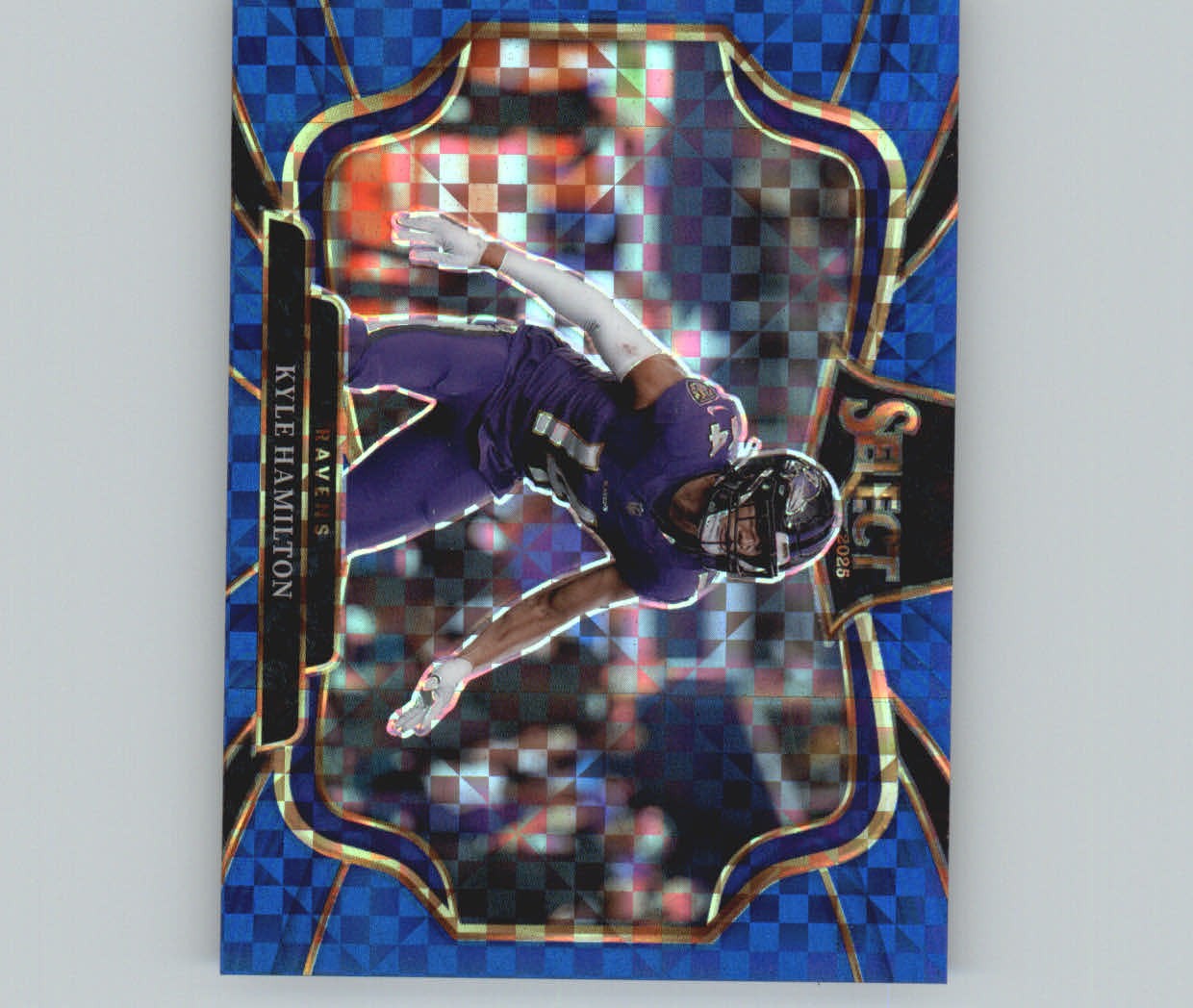 2025 Panini Select #462 Kyle Hamilton Blue Prizm #/75