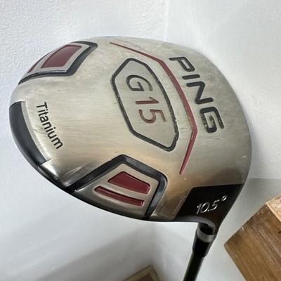 Ping G15 Driver 10.5 Degree with Aldila NV  65-s 250 shaft. Tour Wrap Grip