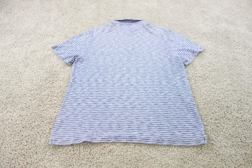 Faherty Shirt Mens XXL Blue Movement Short Sleeve Pocket Indigo Dyed Cotton - Picture 8 of 11