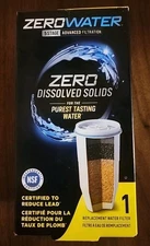 NEW! ZeroWater ZR-001 Replacement Water Filter - White. SEALED! Reduces Lead