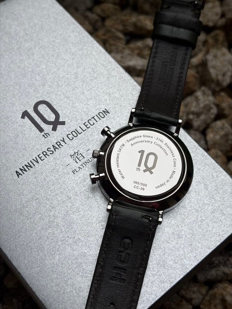 Knot 10th Anniversary Platinum Foil Chronograph Watch Women Limited Edition image 4