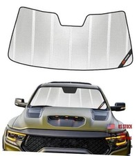 Windshield Sun Shade for Ram 1500 2009-2018, 2009-2018 Standard Shiny Silver