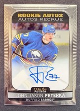 21-22 UD OPC O-PEE-CHEE PLATINUM ROOKIE AUTOS JOHN-JASON PETERKA RC #R-PJ MINT