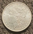 1886 Morgan Silver Dollar Uncirculated Gem Brilliant Luster & Details Beautiful