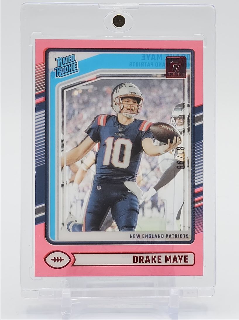 DRAKE MAYE 2024 CLEARLY DONRUSS RATED ROOKIE RED RC /99 Q0731