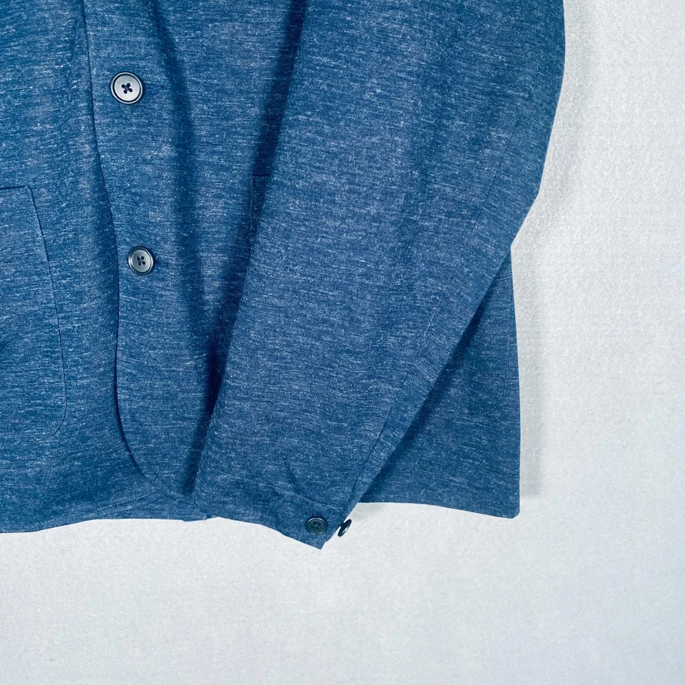 Chaqueta Blazer Abrigo Deportivo Proof Huckberry Para Hombres L 42 Azul Suave Shell Foto 4 de 4