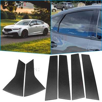 Window B C Pillar Panel Trim For Acura Integra DE4 DE5 2023+ Typs S Matte Carbon