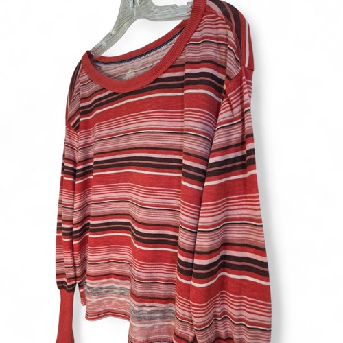 Camiseta Pullover Pilcro Anthropologie Boxy Heritage Rayas Rojas Para Mujer Pequeña - Imagen 5 de 9