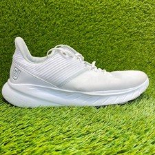 FootJoy Flex Mens Size 11 White Gray Running Outdoor Spikeless Golf Shoes