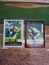 2006 Topps - #122 Justin Morneau/2006 Bowman #35 - Minnesota Twins 