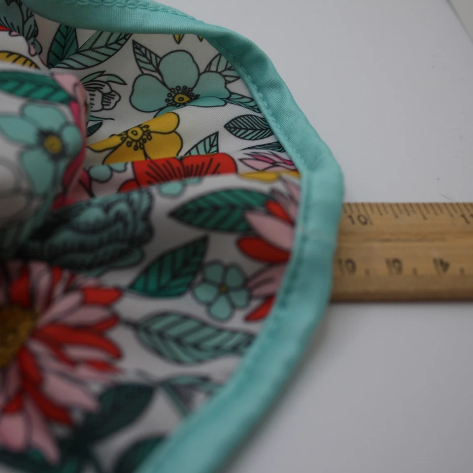 Floral Baby Sun Hat Infant Toddler Girl White Colorful Flowers Cute Summer - Image 4 of 4