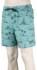Quiksilver Waterman Paradise Found Volley Shorts - Aqua - New