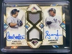 2025 Diamond Icons Carlos Beltran/Andruw Jones *17/25* Dual Relic Auto Yankees