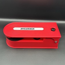 Sylvania Portable Record Player Turntable - Direct Encoding To PC STT008USB RED 