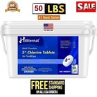 Hxeternal 3" Inch Chlorin.e Tablets 10/25/50 Pounds Swimming Pool Hot Tub Spa