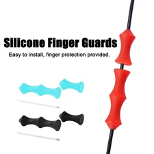 Silicone Protector Archery Bowstring Finger Savers Guard For Recurve Bow Hunting
