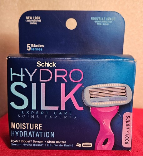 SCHICK Hydro Silk Expert Care Body Corps 5 Blades 4 Cartridges *eBay Best Price*