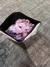 scrunchies hair accessories all the same size, different colors and materials