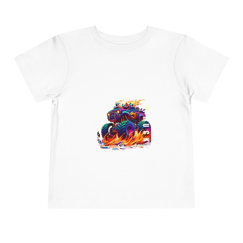 Colorful Monster Truck Toddler T-Shirt – Fun & Bold Tee for Little Truck Lovers! - Picture 16 of 28