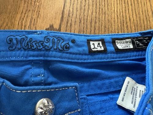 Girls Miss Me Capri Jeans In New Condition 14 - Picture 5 of 11