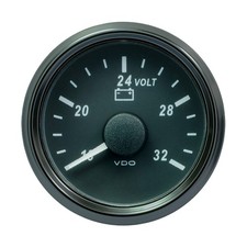 VDO SingleViu 52mm 2-1/16" Voltmeter f/24V Systems - 32V