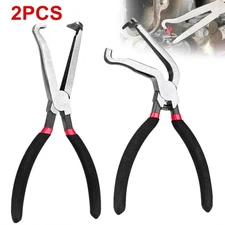 2PCS Electrical Disconnect Pliers Fuel Line Petrol Clip Pipe Pliers Repair Tools