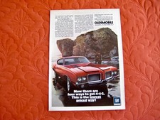 1972 OLDSMOBILE 442  - ORIGINAL  PRINT CAR AD - EXCELLENT  CONDITION