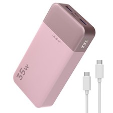 Power Bank 20000mAh 35W Charging Portable External Battery Backup For Phone Pink