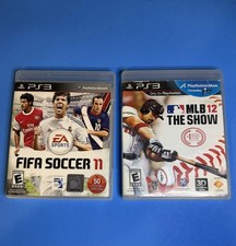 PlayStation 3 MLB12 The Show And EA Sports FIFA Soccer 11 Games