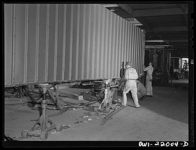 Charlotte North Carolina 1943 Brown Equipment Company trailer construction