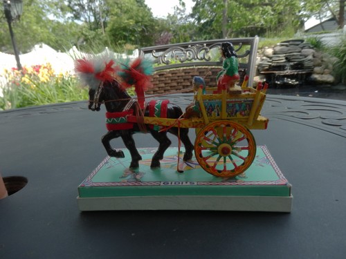 Gidi's Carrettino Siciliano Folk Art Horse Wheel Cart Italy Horse Drawn - Picture 3 of 8