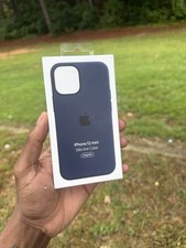 Apple Silicone Back Case for iPhone 12 mini Blue MagSafe Magnetic Wireless